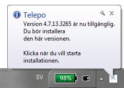 popup ny version av softphone