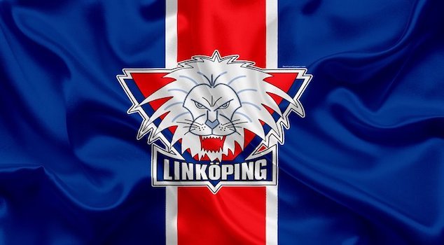 Linköping HC logotyp på flagga